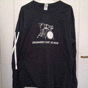 Men's Drummers Can't Be Beat Long Sleeve T-Shirt